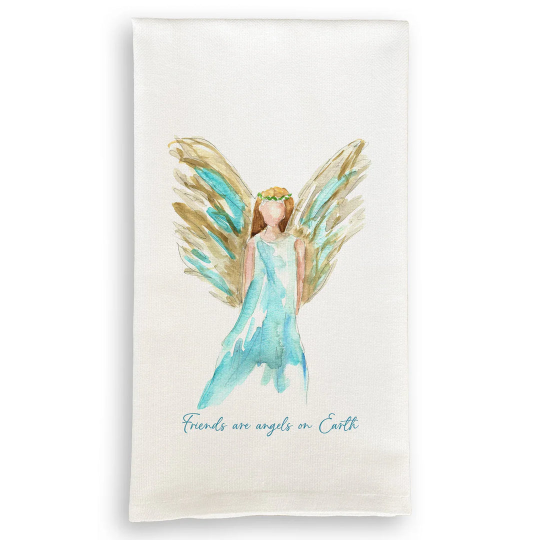 Celestial Angels with Friends Dishtowel