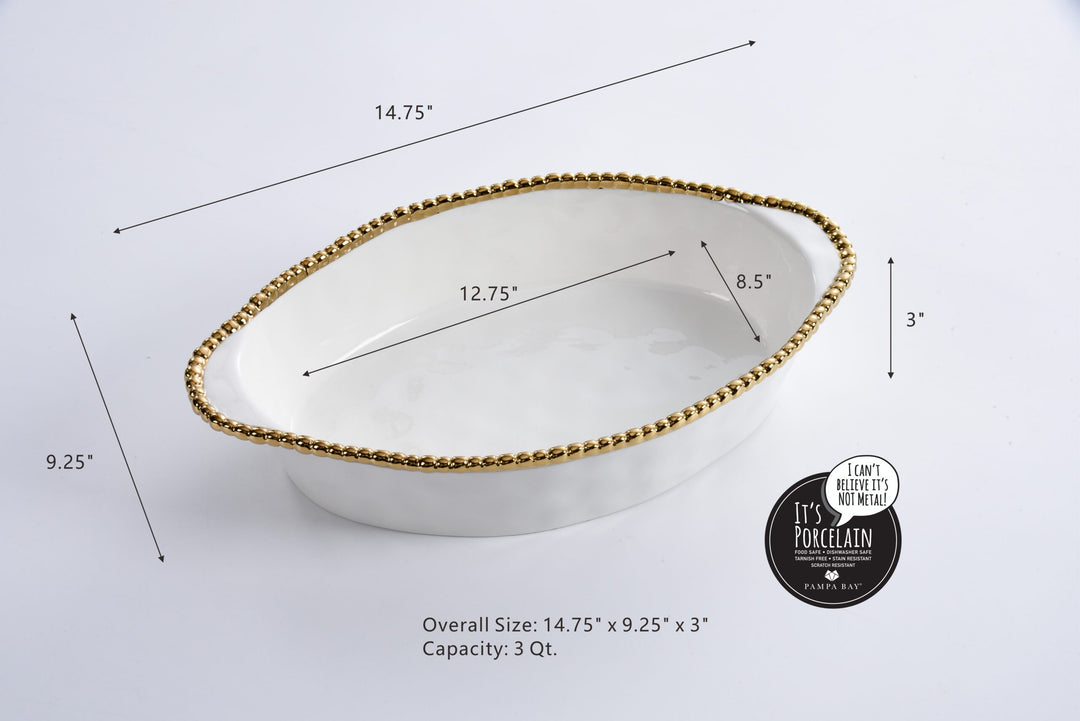Salerno 13″ x 9″ Oval Baking Dish