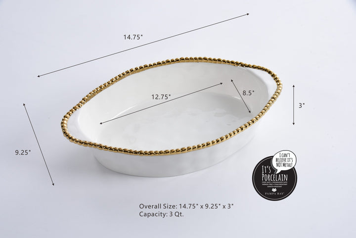 Salerno 13″ x 9″ Oval Baking Dish
