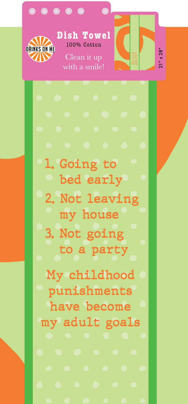 DISH TOWEL: Childhood Punishments