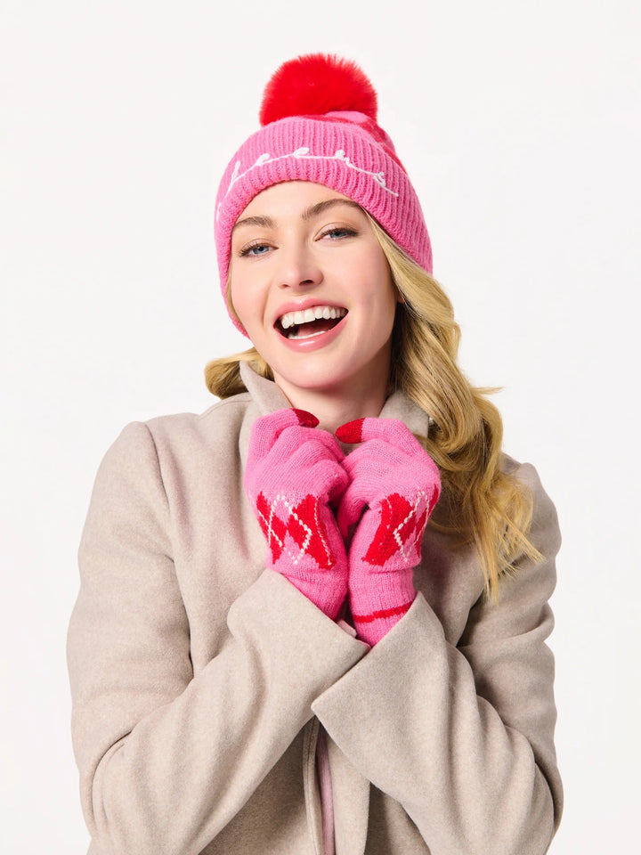 Shiraleah Argyle Touchscreen Gloves