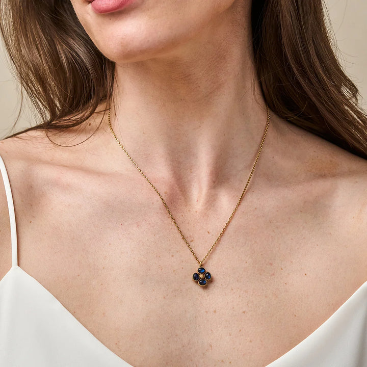 Berry Clover Double Sided Charm Necklace