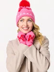 Shiraleah "Cheers" Argyle Beanie, Pink