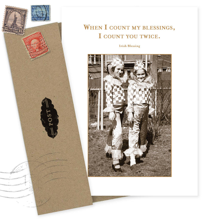 I Count You Twice Thank You Card