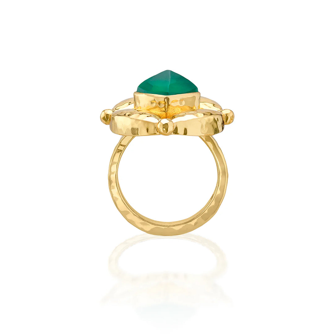 Mystic Eye Ring - Green Onyx