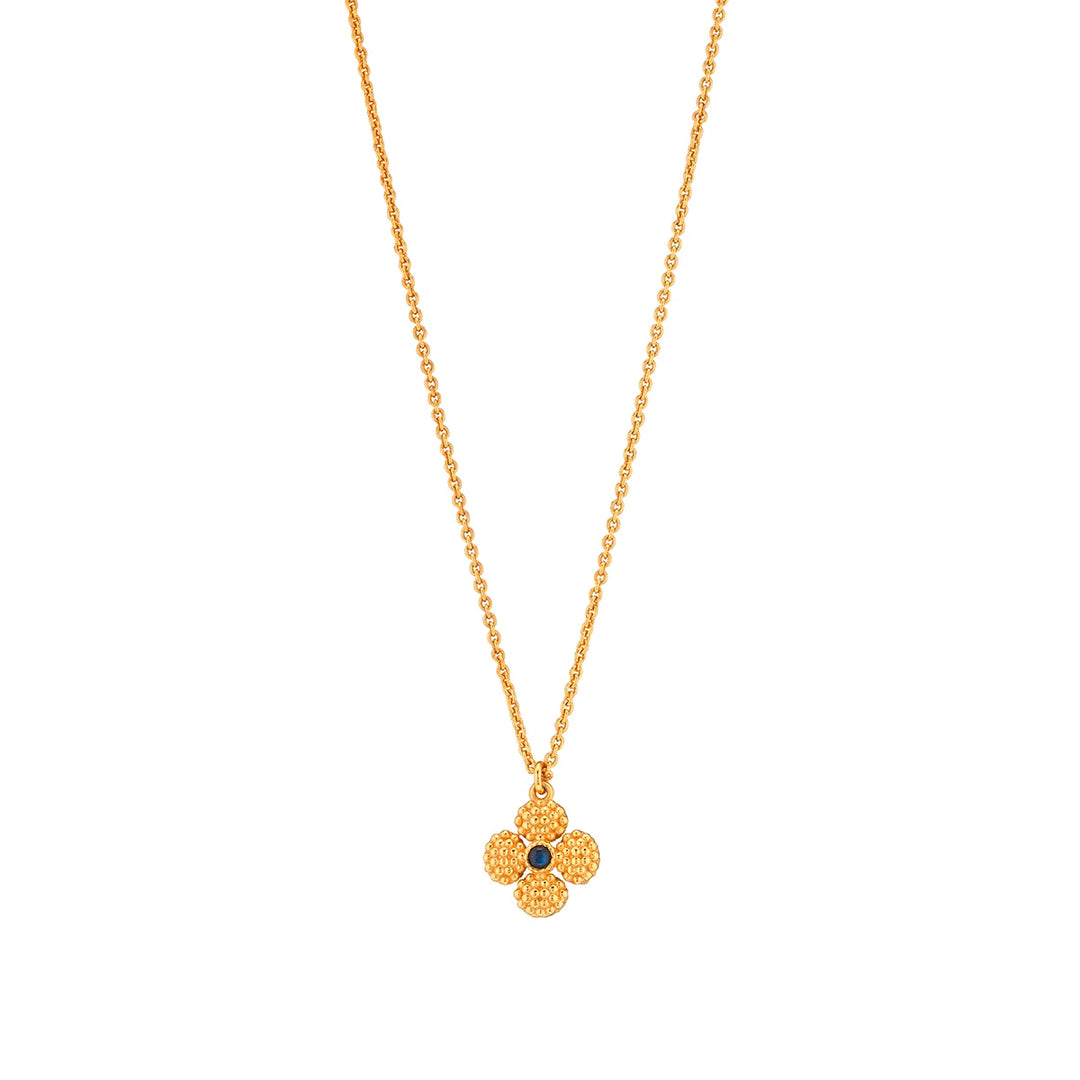 Berry Clover Double Sided Charm Necklace