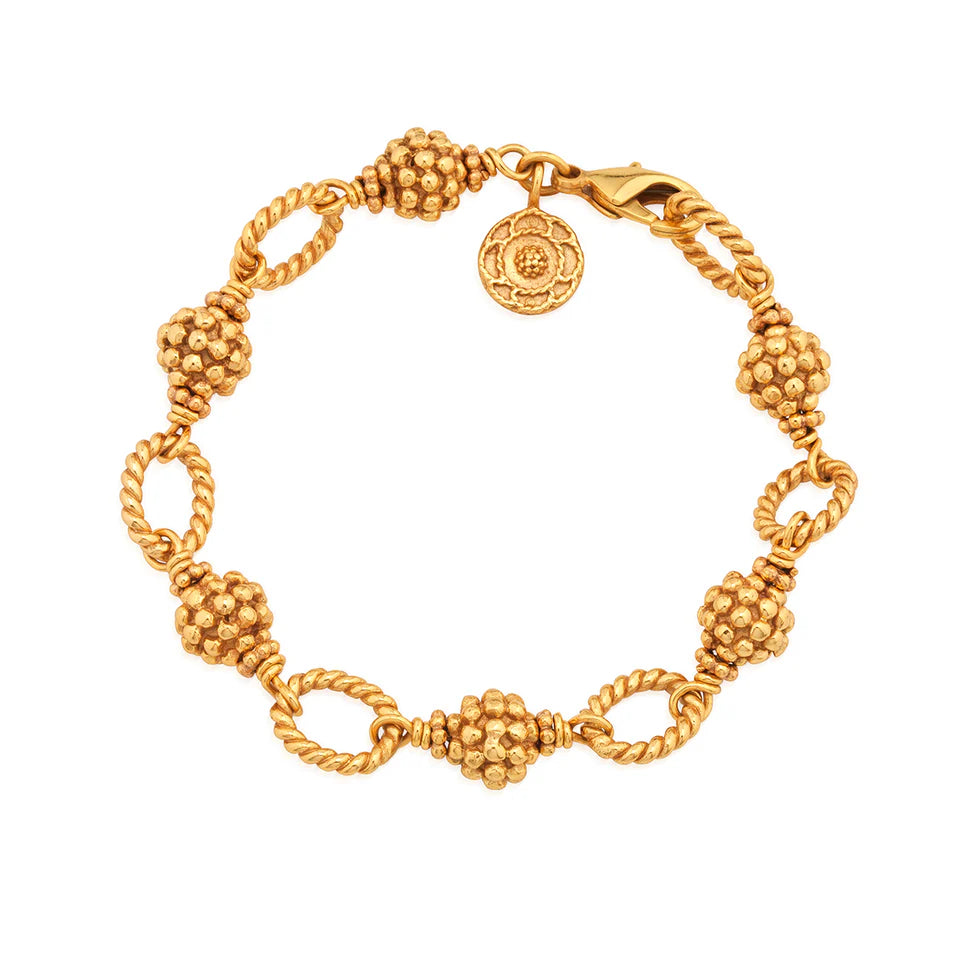 Berry Bead Bracelet - Gold