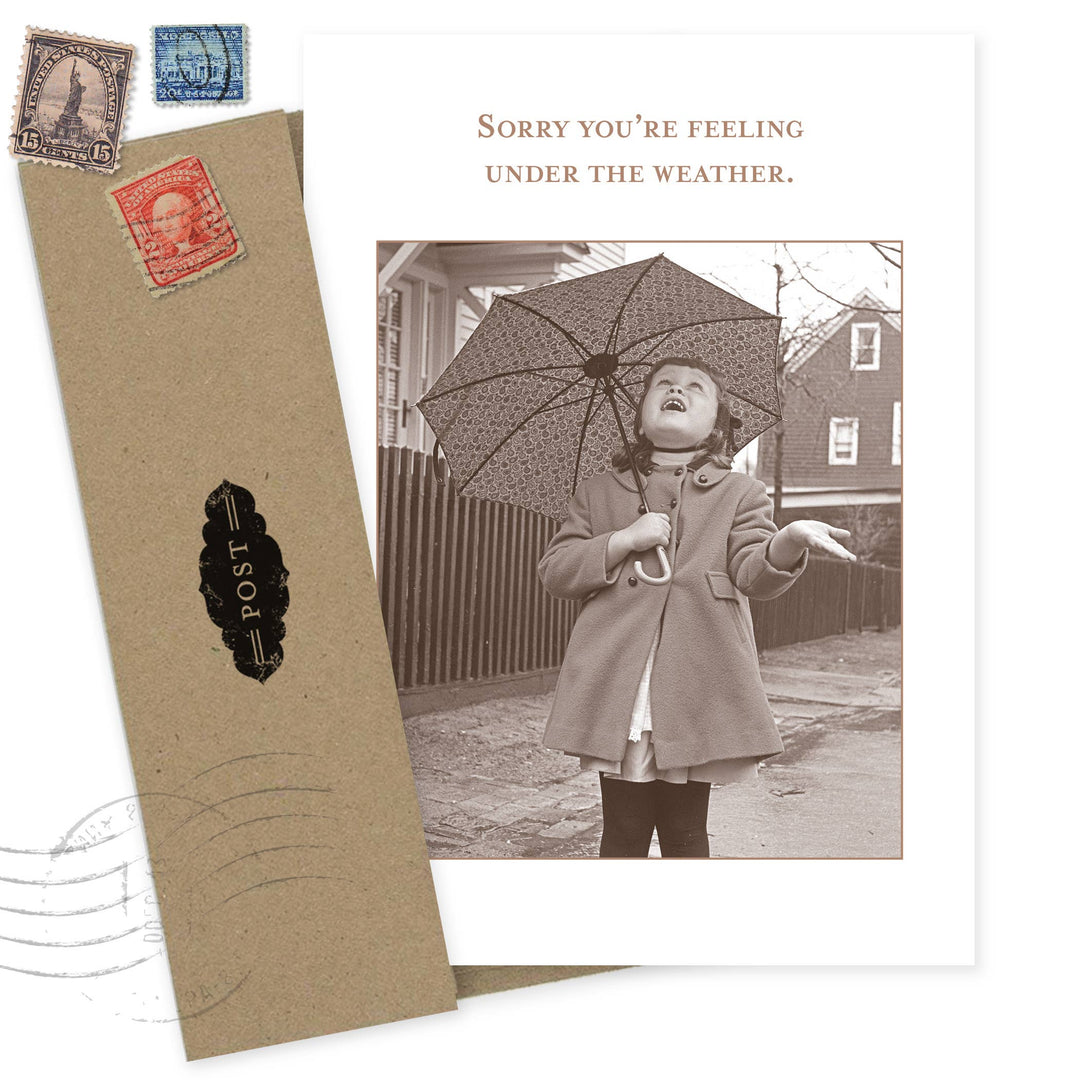 Under The Weather Get Well Card