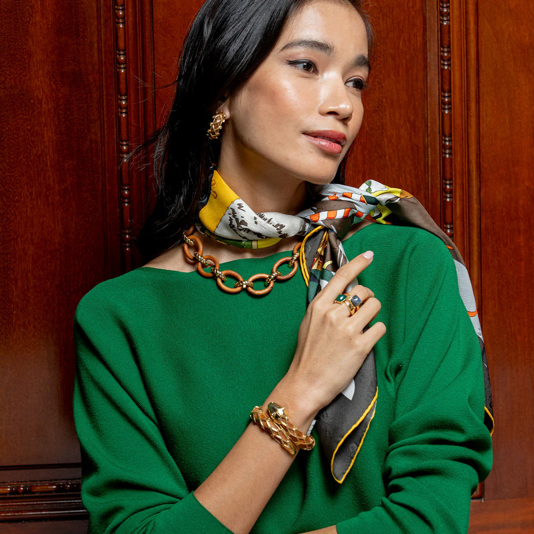 Mystic Eye Gem Ring - Green Onyx