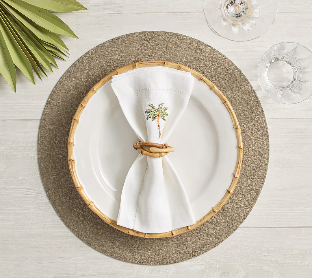 Bamboo Trinity Napkin Ring - Natural