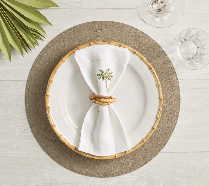 Bamboo Trinity Napkin Ring - Natural