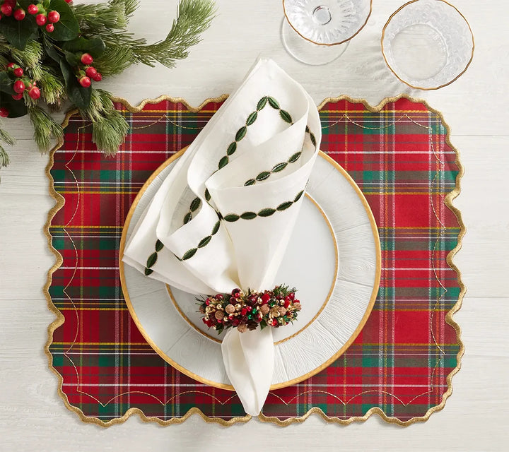 Tinsel Bow Napkin Ring