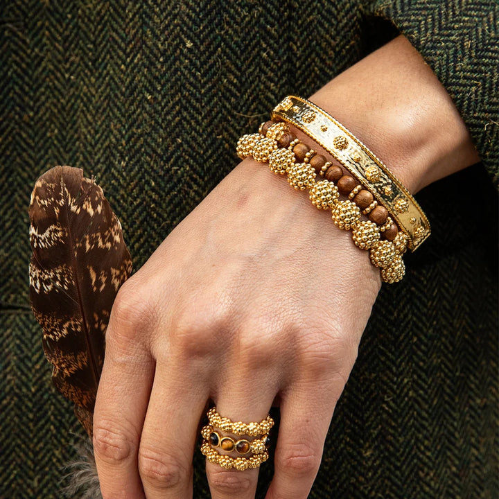 Berry Stretch Bracelet - Teak