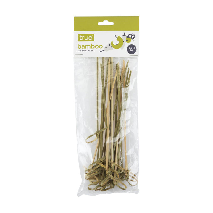 Party Disposable Knotted Bamboo Appetizer Picks Asst Sizes