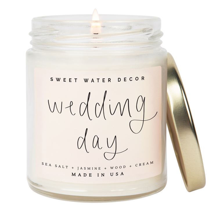 Wedding Day 9 oz Soy Candle - Home Decor & Wedding Gifts