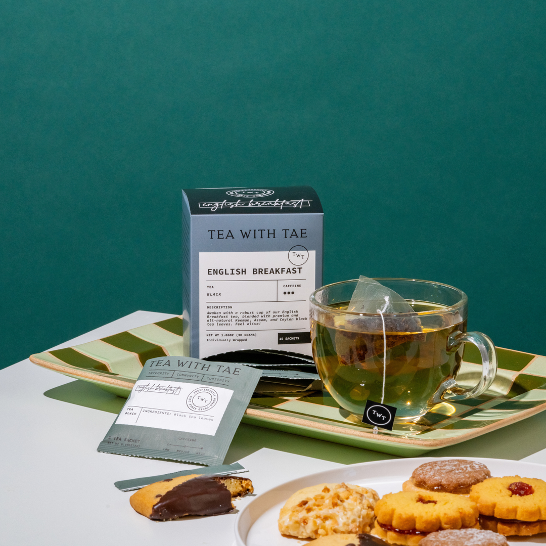 English Breakfast Tea Box (15 wrapped pyramid tea bags)