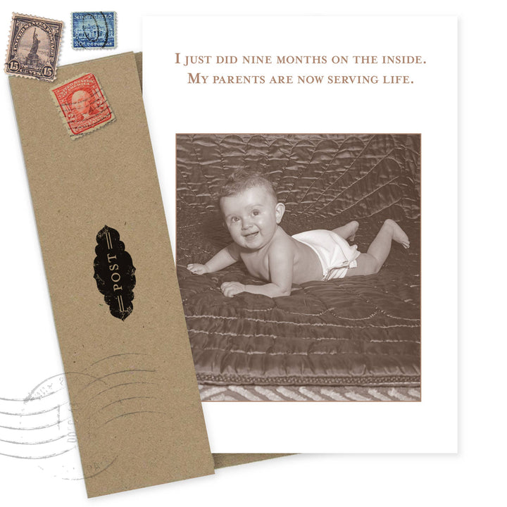 Nine Months Baby Card