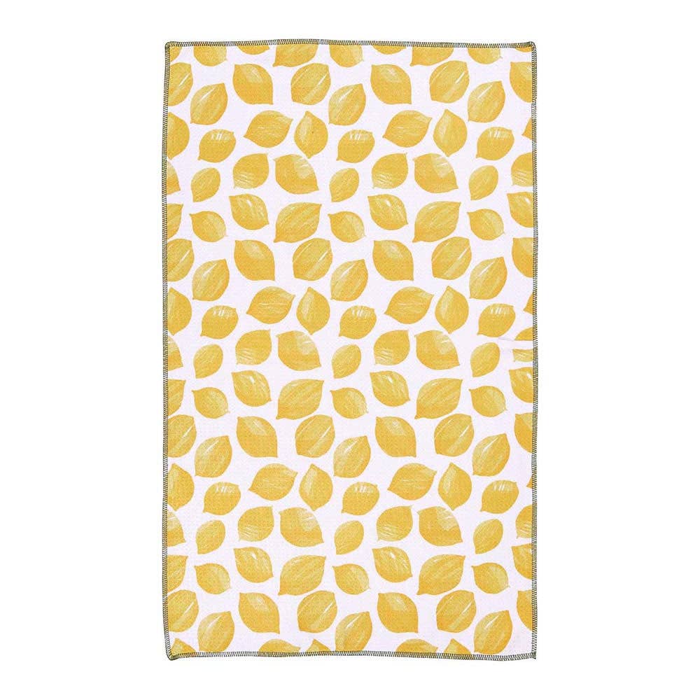Lemon Blossoms Eco Kitchen Tea Towel