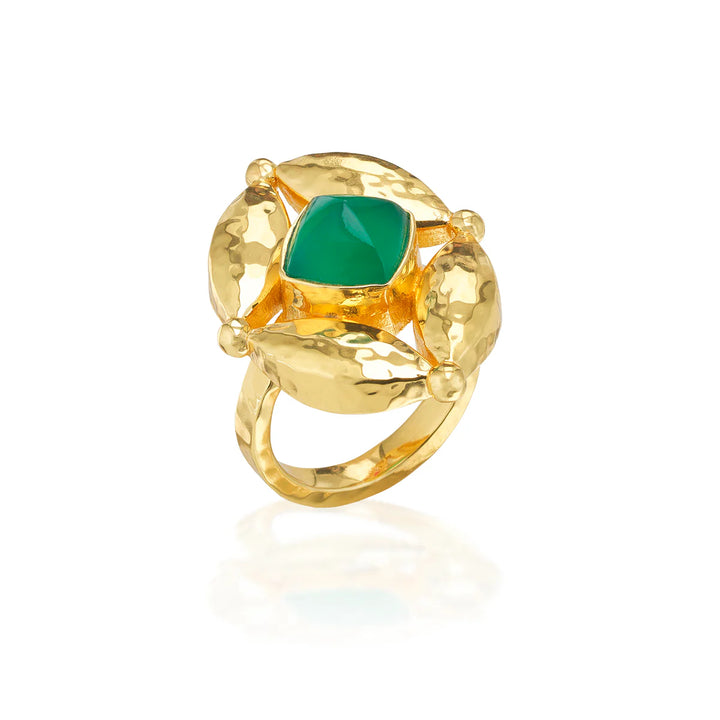 Mystic Eye Ring - Green Onyx