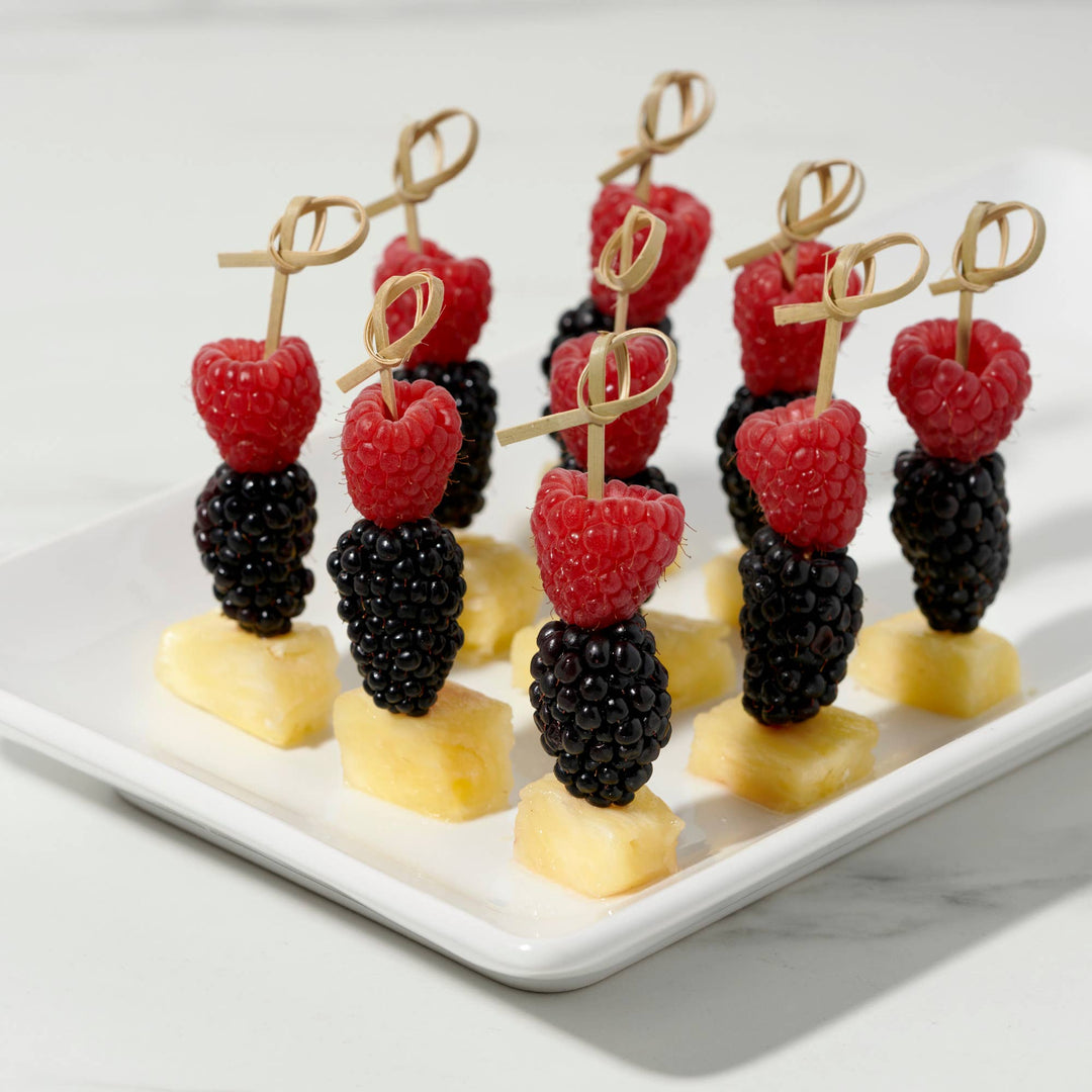 Party Disposable Knotted Bamboo Appetizer Picks Asst Sizes