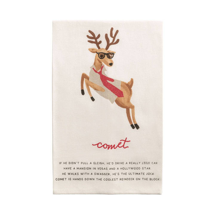 Santa's Reindeer Poem Towels
