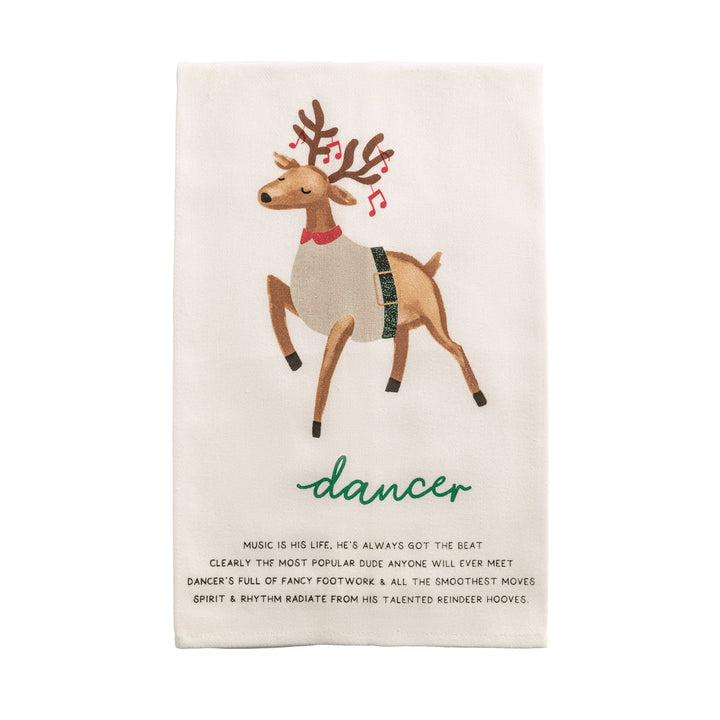 Santa's Reindeer Poem Towels