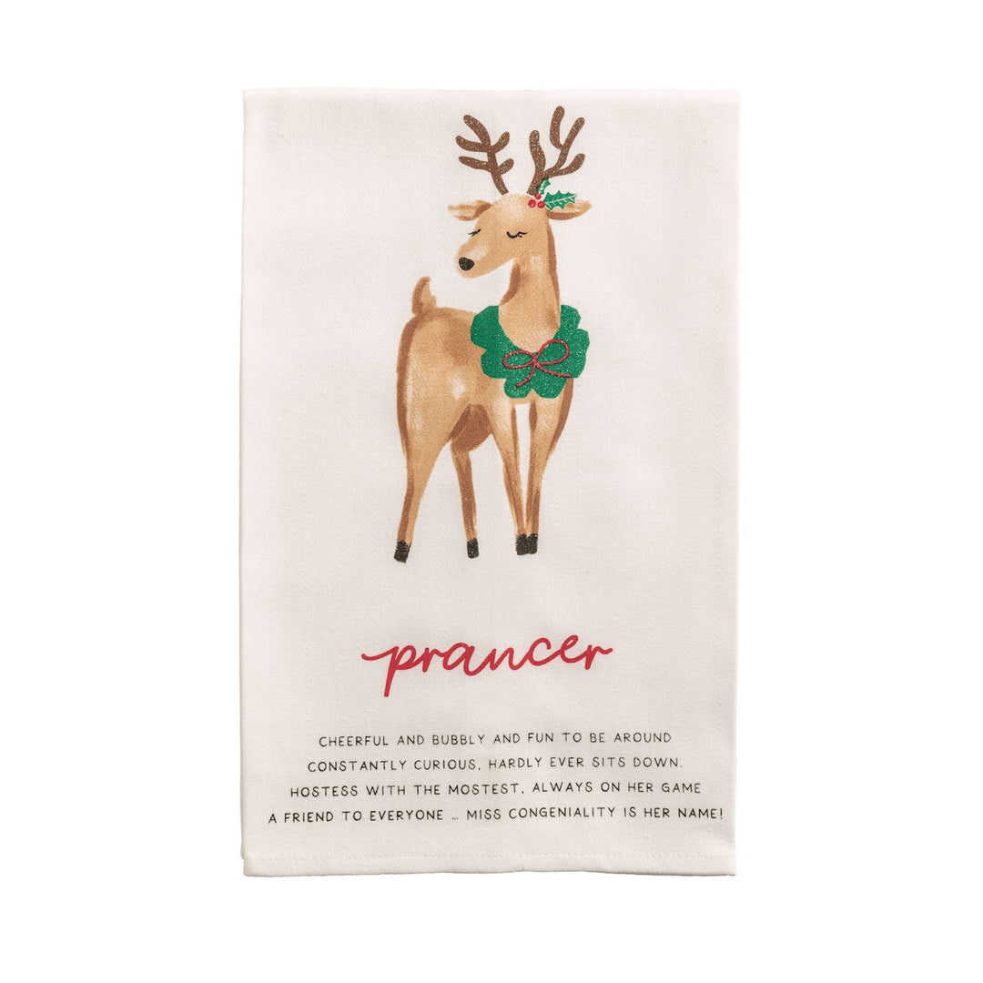 Santa's Reindeer Poem Towels