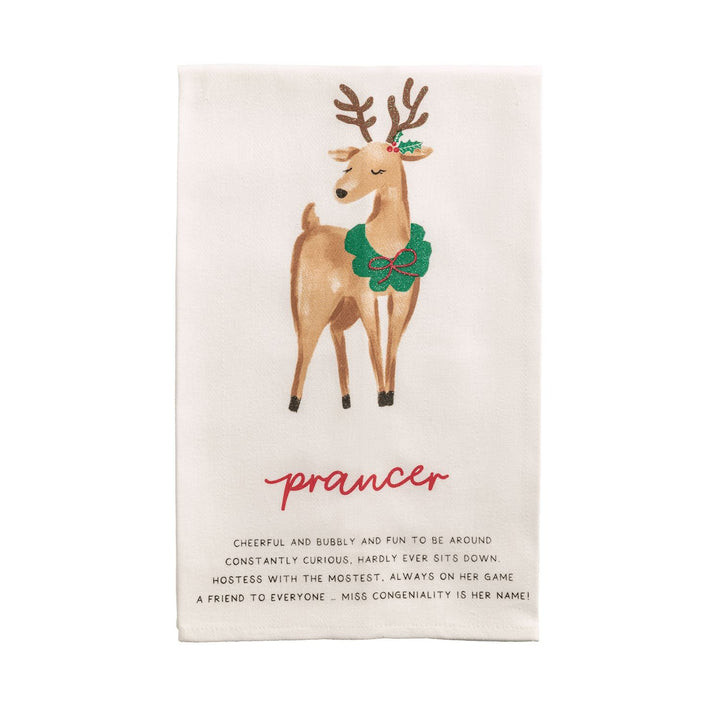 Santa's Reindeer Poem Towels