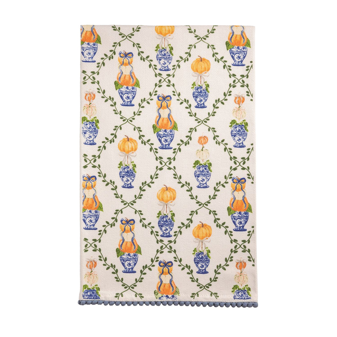 Pumpkin Topiary Towel