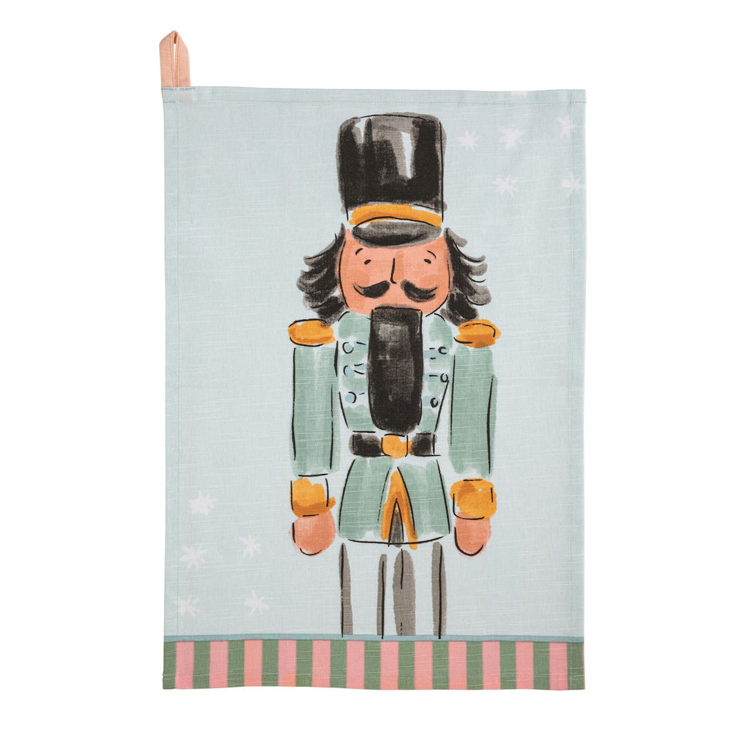 Nutcracker Stripe Hem Towel