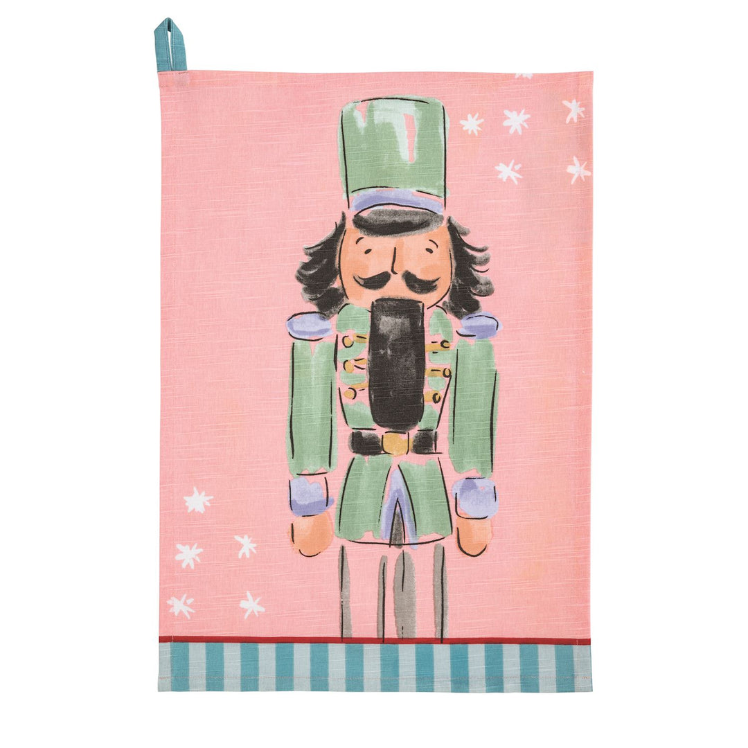 Nutcracker Stripe Hem Towel