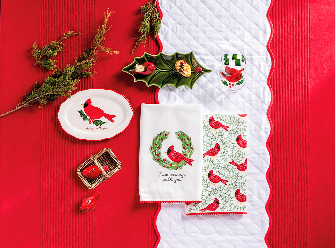 All Over Cardinal Pom Towel