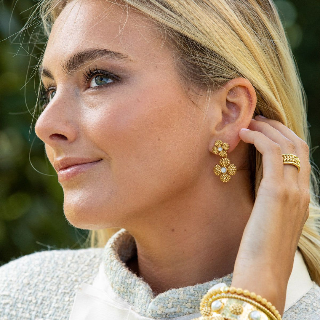 Clover Convertible Duo Earrings - Mother of Pearl