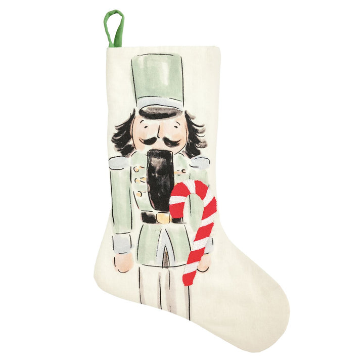 Nutcracker Embroidered Stocking