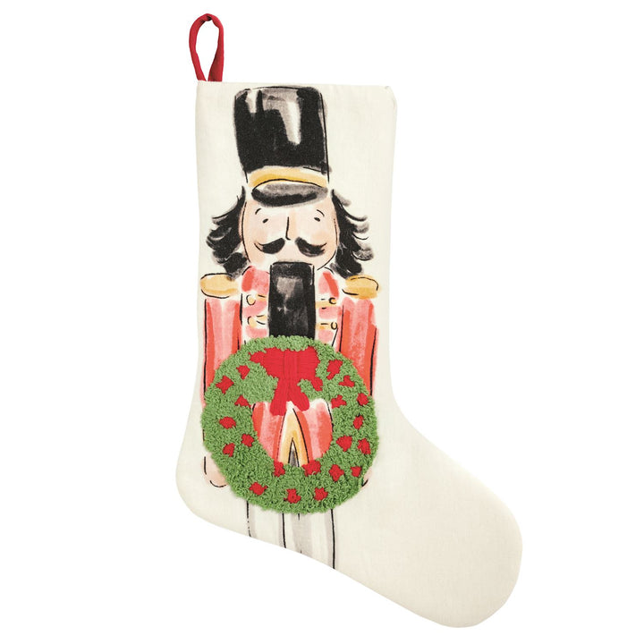 Nutcracker Embroidered Stocking