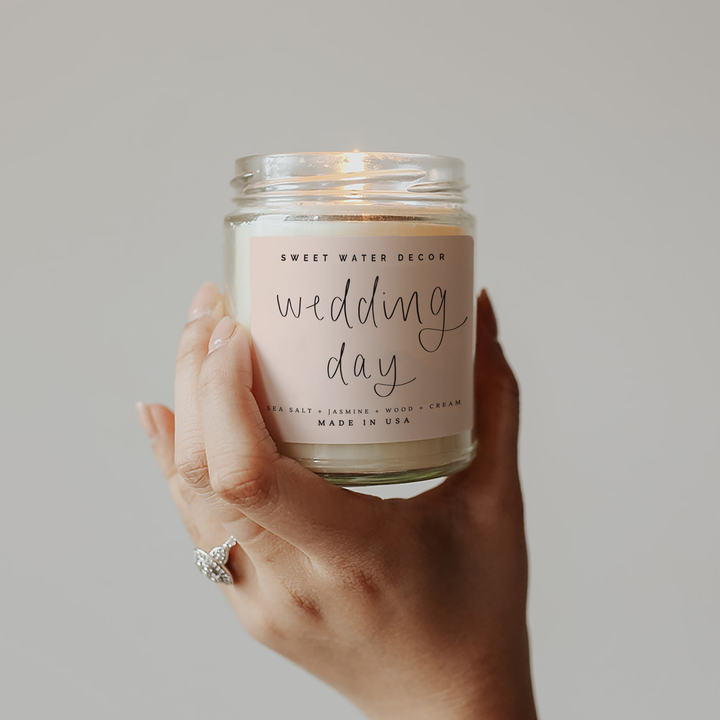Wedding Day 9 oz Soy Candle - Home Decor & Wedding Gifts