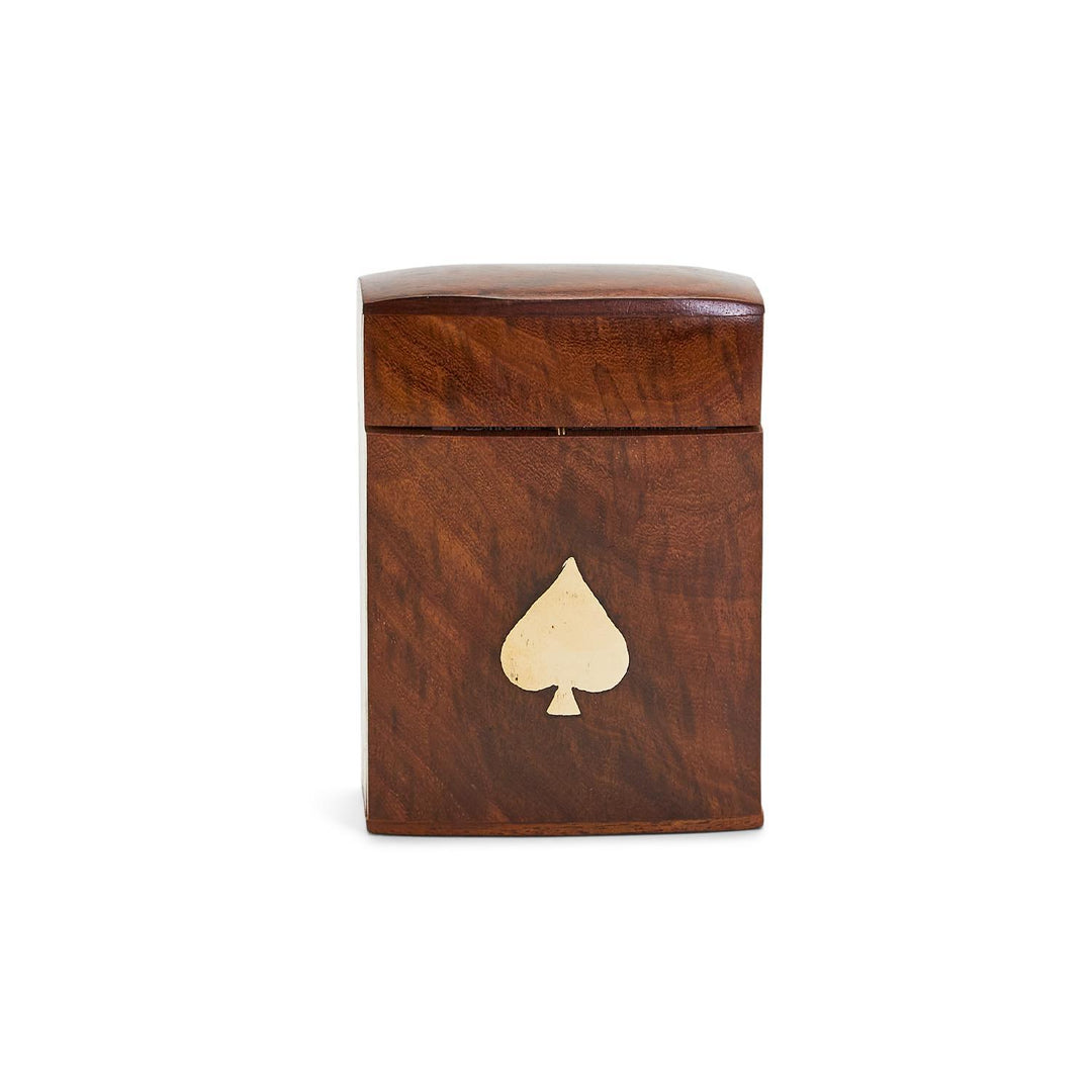 Playing Card Set in Hand-Crafted Wooden Box