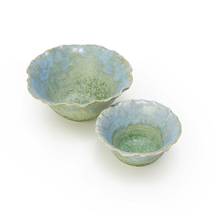 S/2 Artisanal Reactive Glaze Bowls
