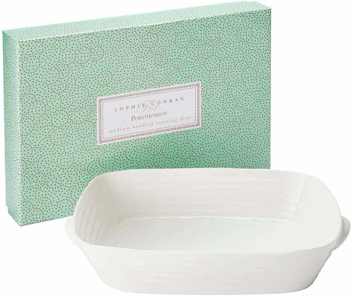 Sophie Conran Handled Rectangular Roasting Dish - White