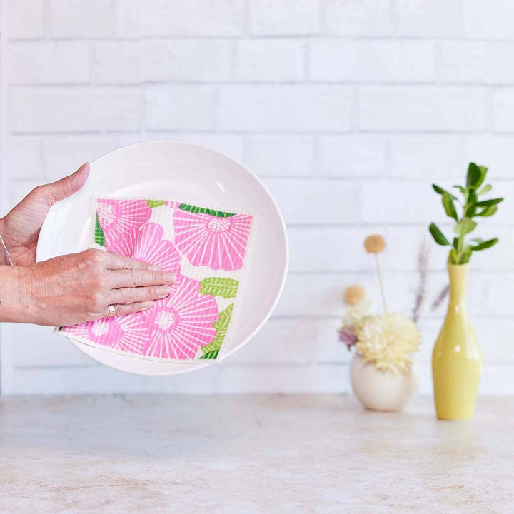 Poppy Papaver blu Eco Sponge Cloths (Set of 2)