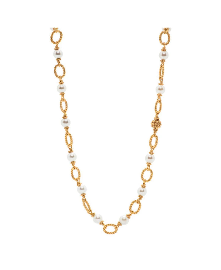 Berry & Bead Chain, 24'' - Pearl