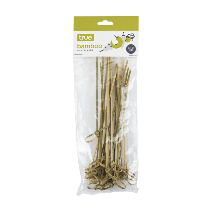Party Disposable Knotted Bamboo Appetizer Picks Asst Sizes