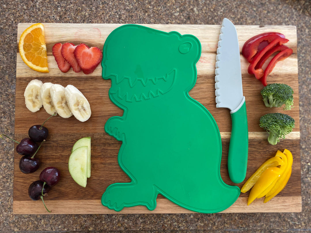 Dino Adventures Cutting Board and Knife Set