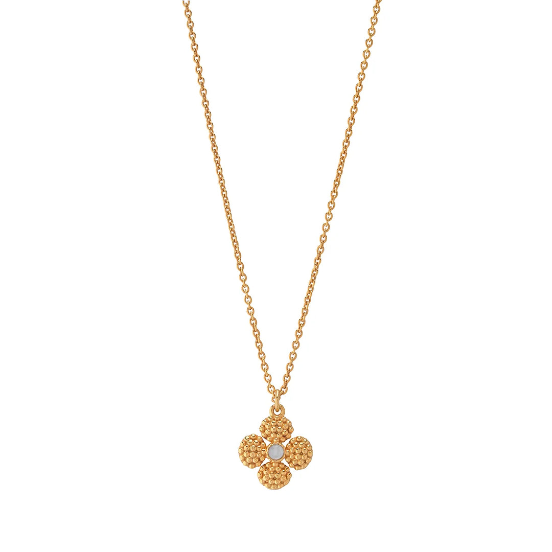 Berry Clover Double Sided Charm Necklace