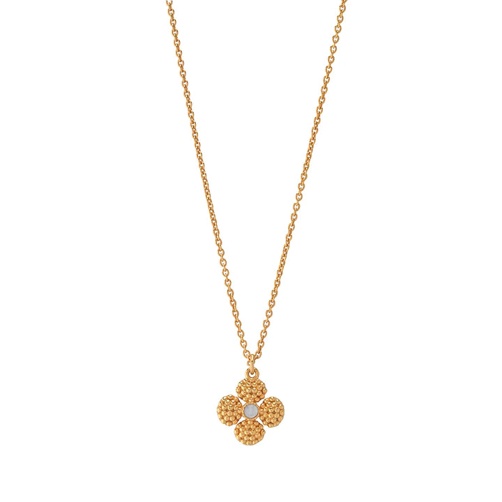 Berry Clover Double Sided Charm Necklace