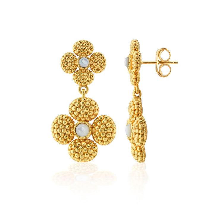 Clover Convertible Duo Earrings - Mother of Pearl