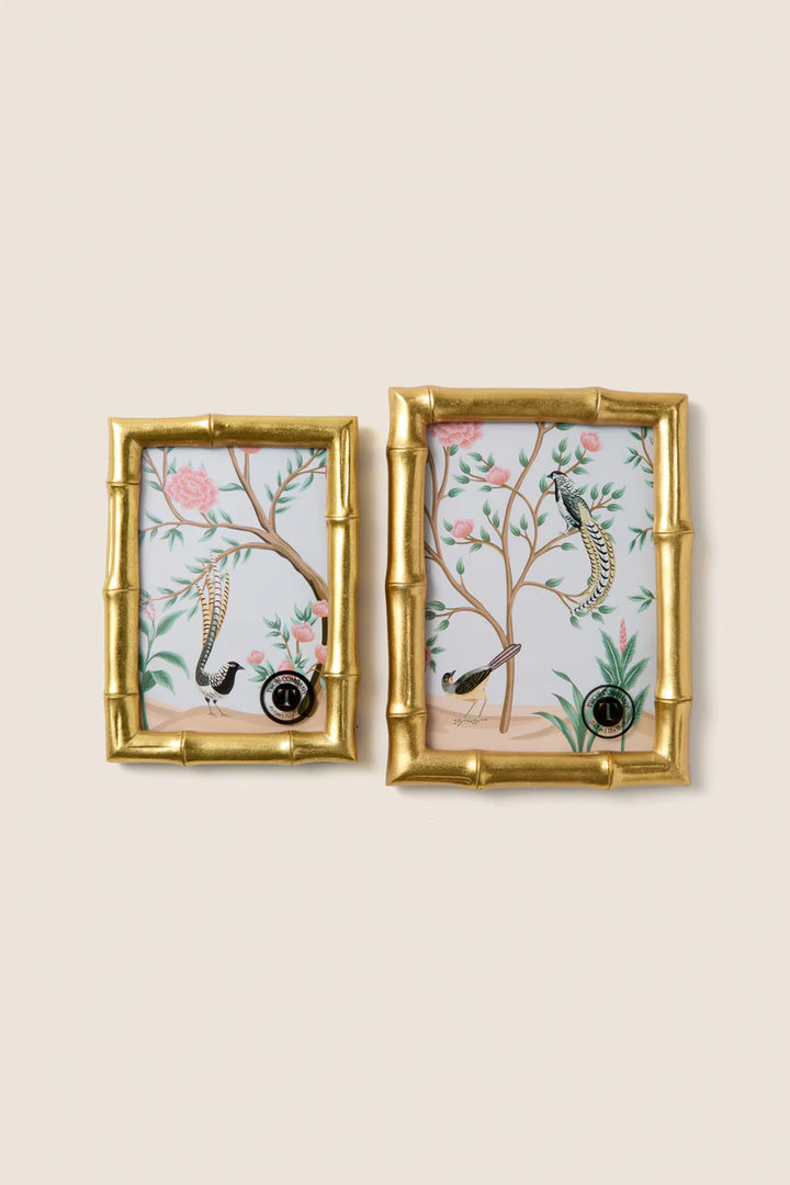 Gold Bamboo Picture Frame