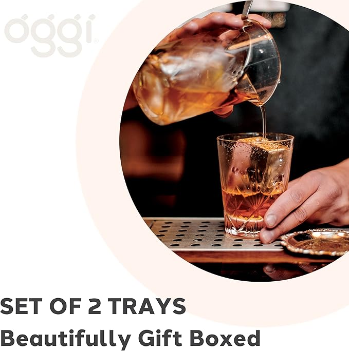 OGGI SET/2 Square Ice Trays Gray