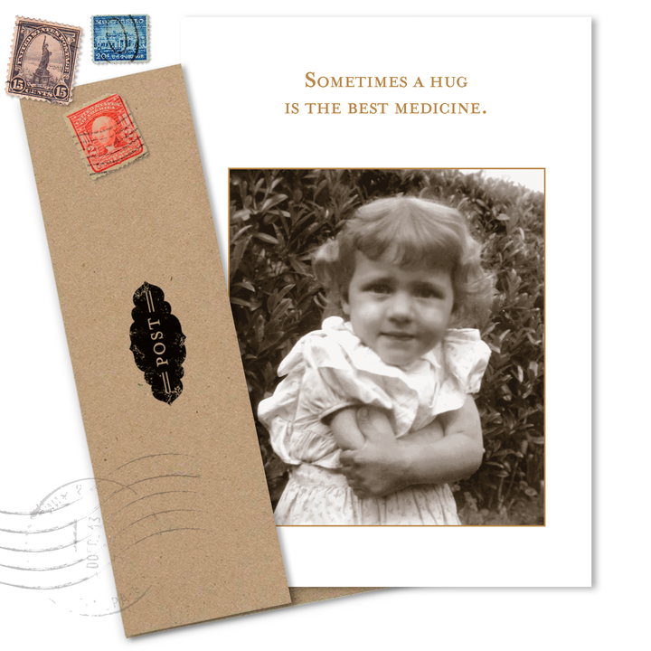 Hug Best Medicine Get Well Card