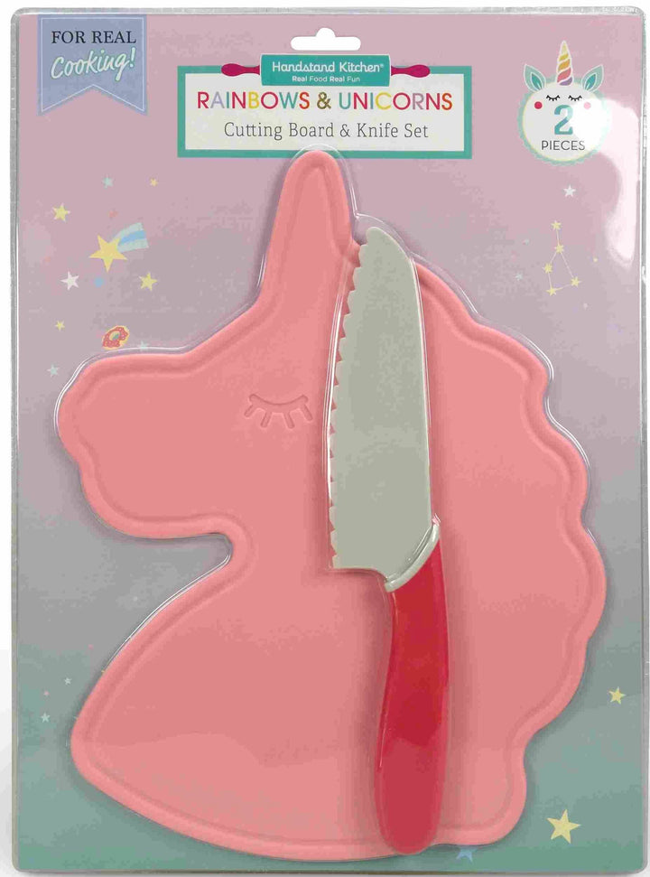 Rainbows & Unicorns Cutting Board & Knife Set